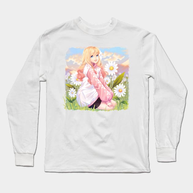 Flower field - Xi Yui 🌼 Long Sleeve T-Shirt by Hunnie's cove